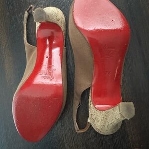 Brown Slingback Heels